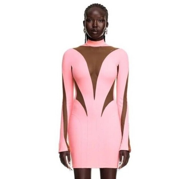 Mugler Dresses & Skirts - Pink H&M Mugler Dress